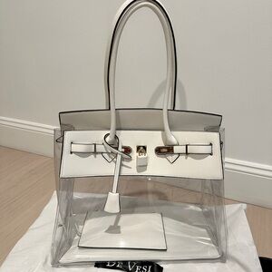 De Vesi De Tropicale 40 - white and silver clear bag
